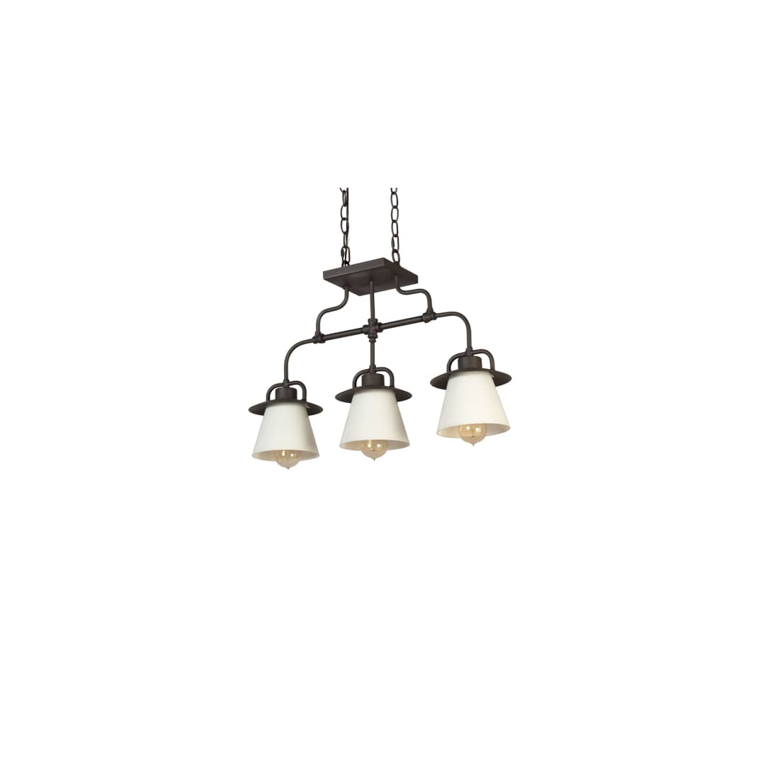 3 Light 24" Wide Linear Pendant