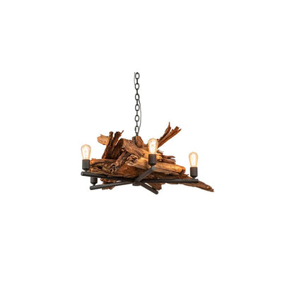 Driftwood 5 Light 35" Wide Abstract Chandelier