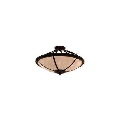 Commerce 4 Light 31" Wide Semi-Flush Bowl Ceiling Fixture - Oil Rubbed Bronze Finish