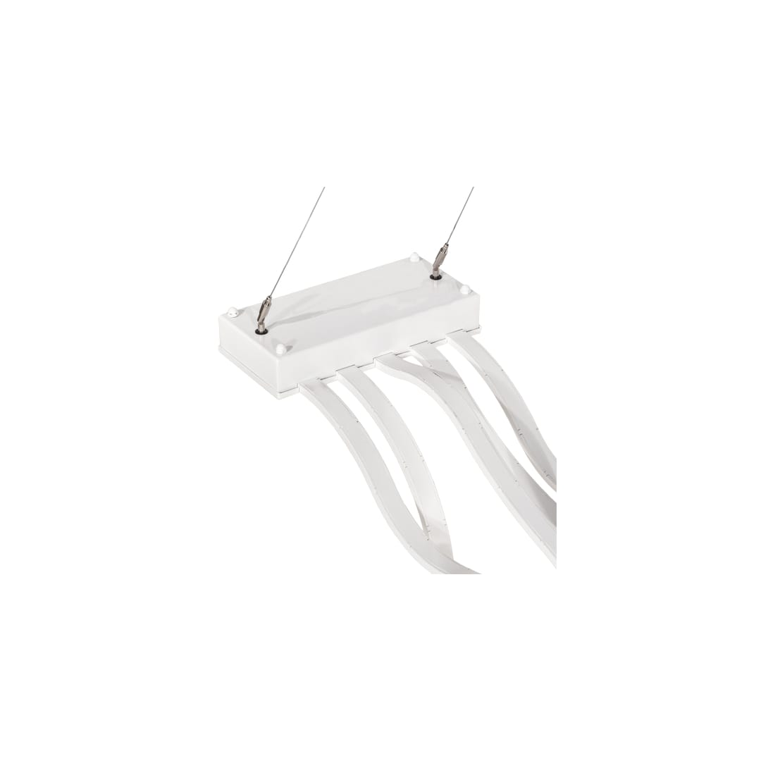 4 Light 84" Wide Abstract Linear Pendant