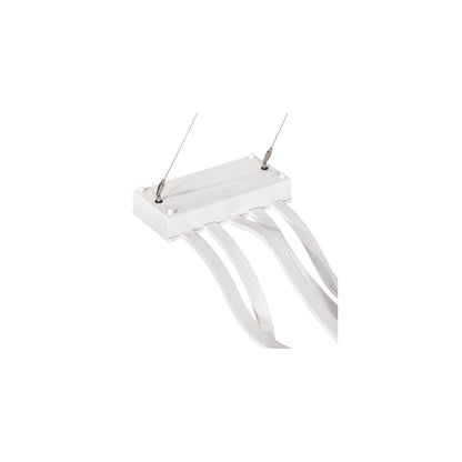 4 Light 84" Wide Abstract Linear Pendant