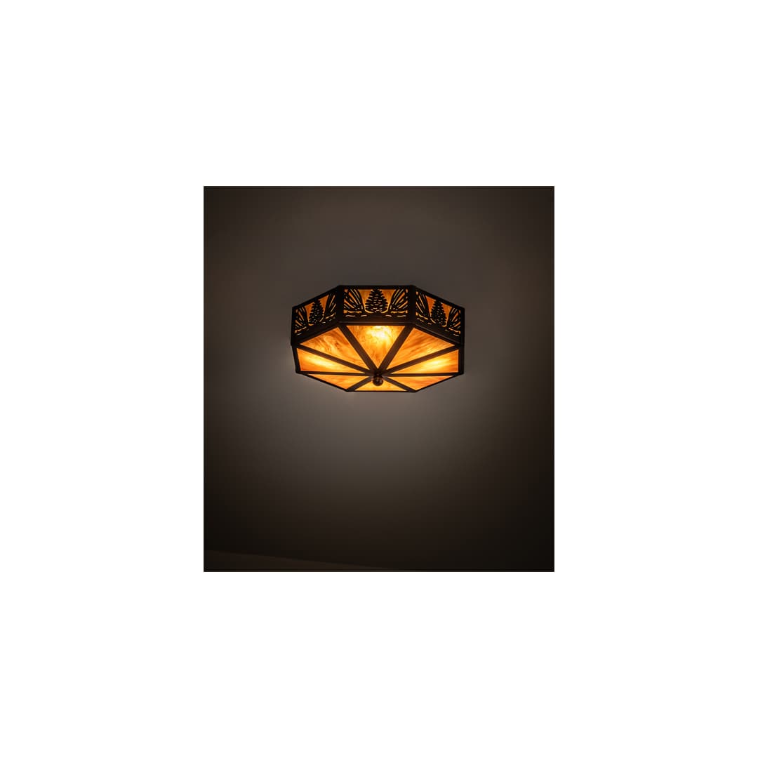 Pinecone 4 Light 16" Wide Flush Mount Ceiling Fixture