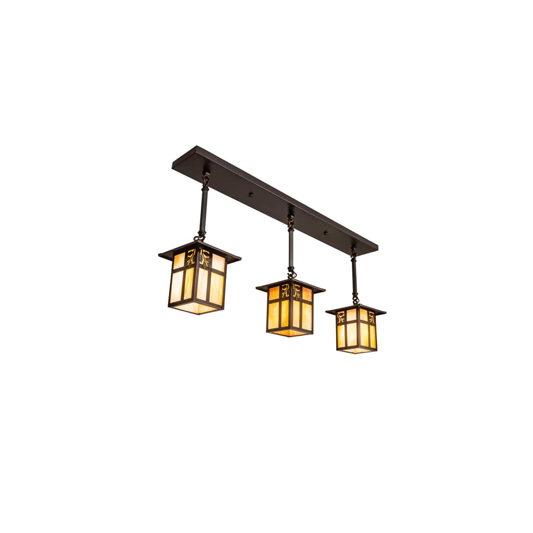 3 Light 36" Wide Linear Pendant