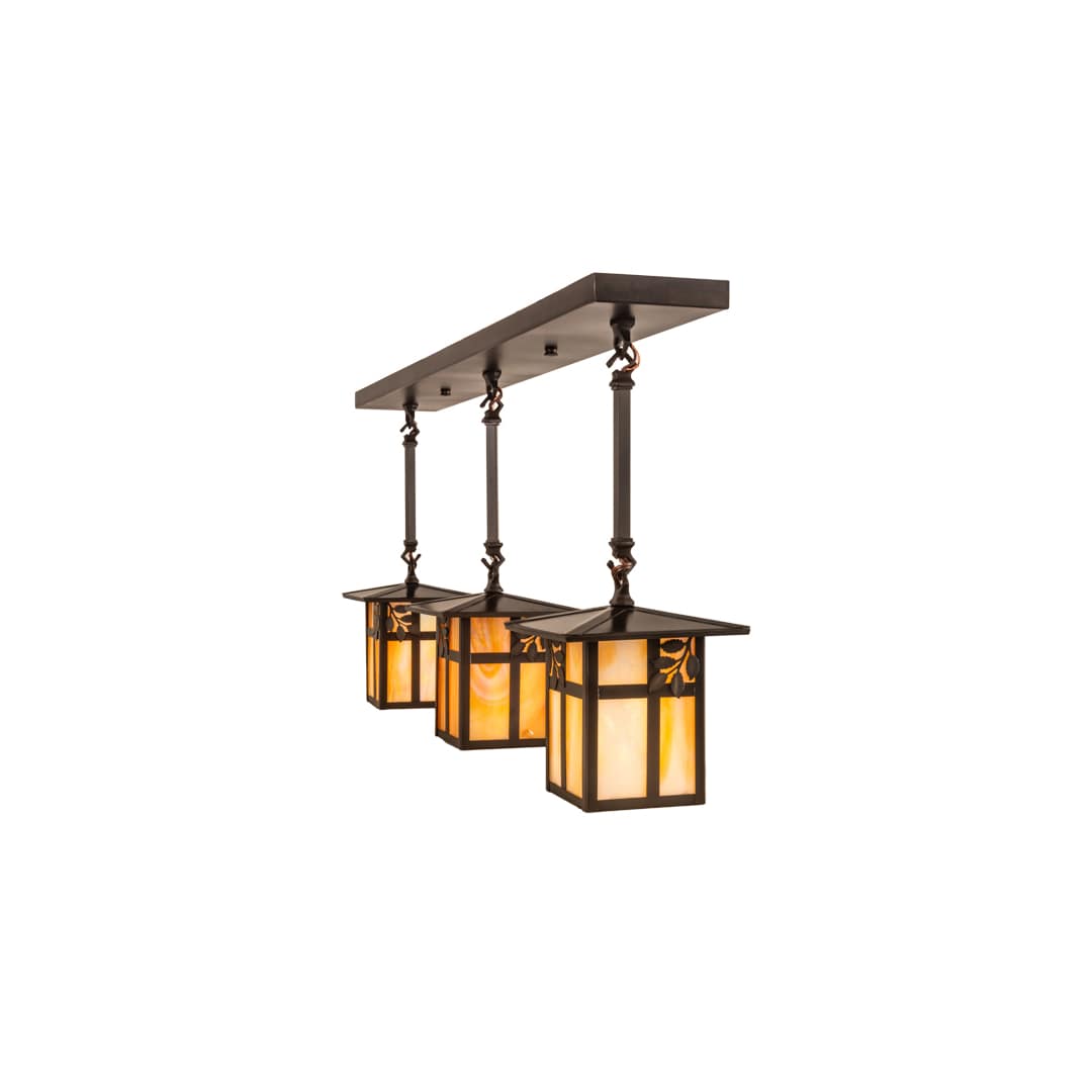 3 Light 36" Wide Linear Pendant