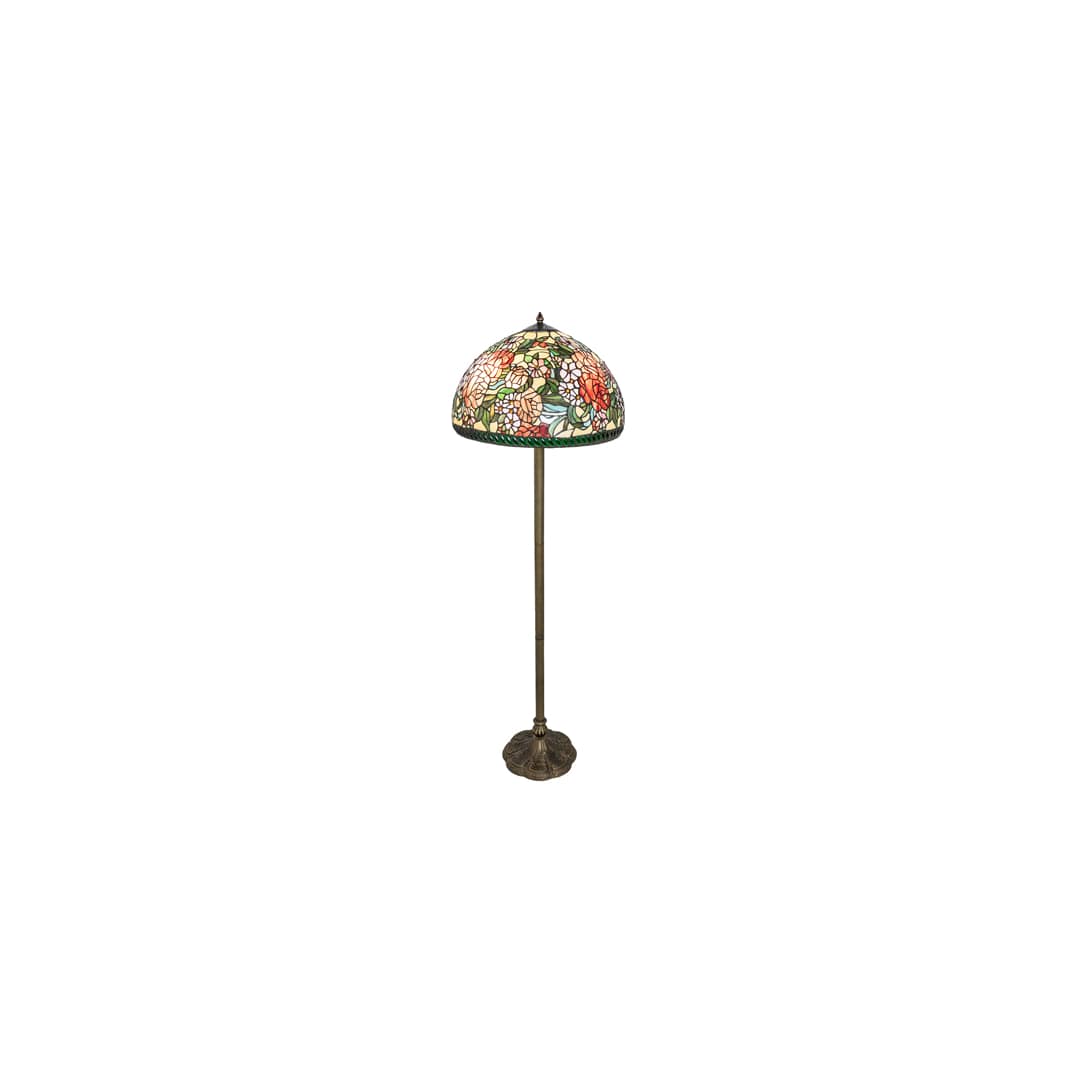 Romance Rose 2 Light 61" Tall Buffet Floor Lamp