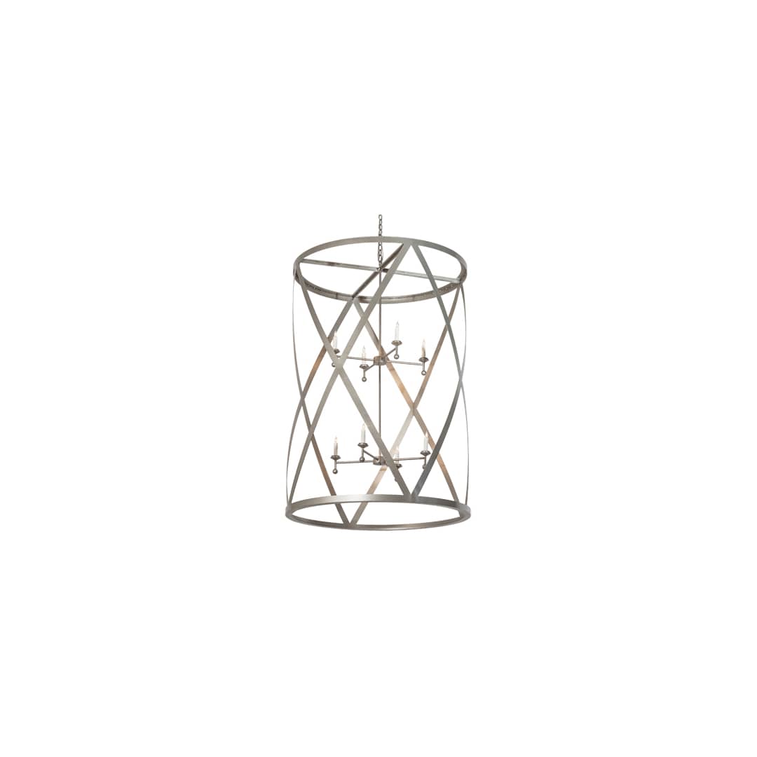 8 Light 42" Wide Taper Candle Pendant