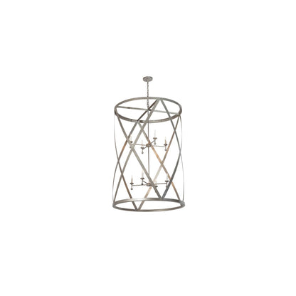 8 Light 42" Wide Taper Candle Pendant