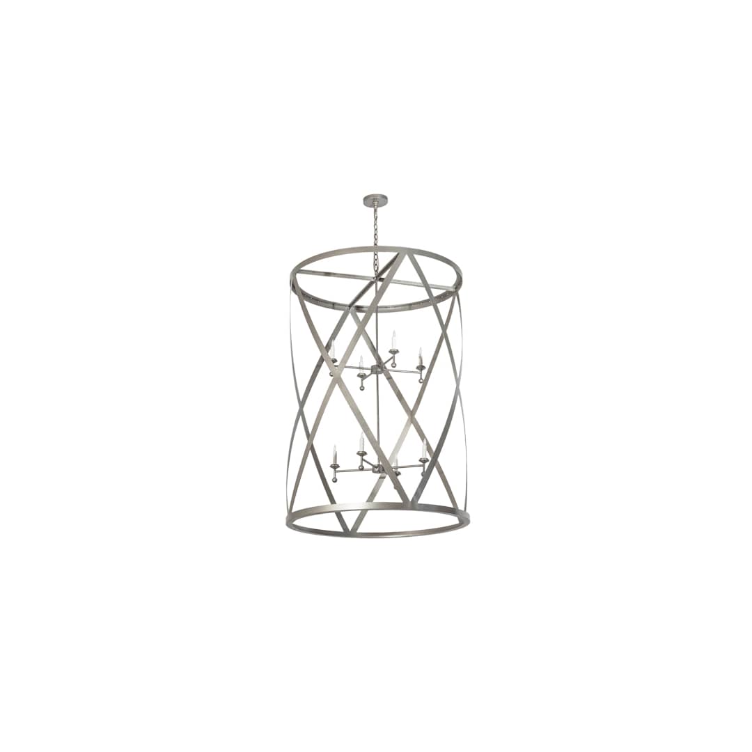 8 Light 42" Wide Taper Candle Pendant