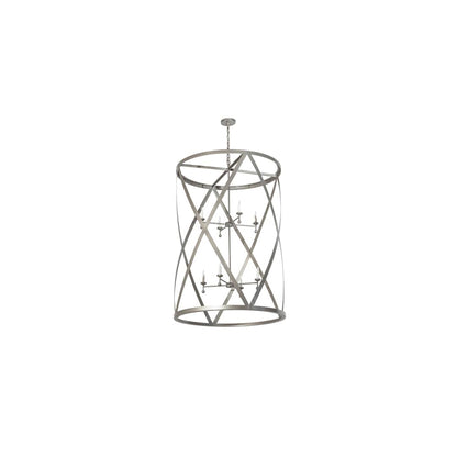 8 Light 42" Wide Taper Candle Pendant