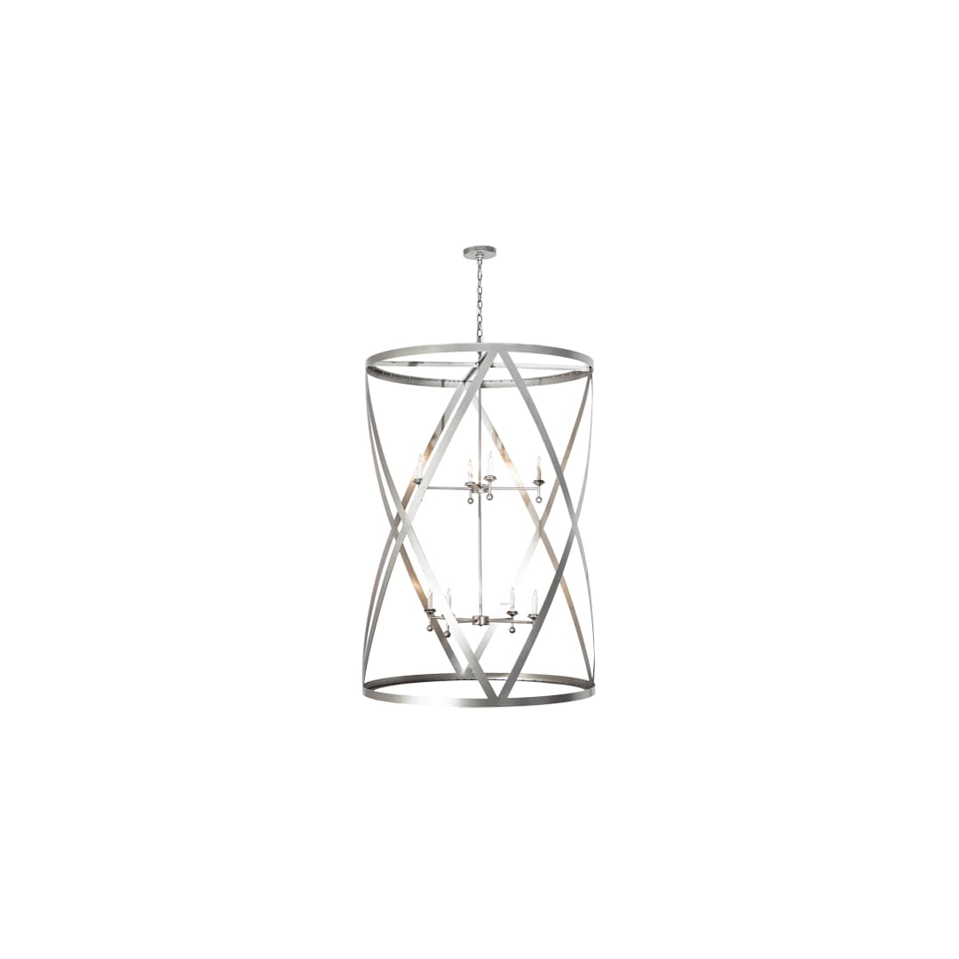 8 Light 42" Wide Taper Candle Pendant