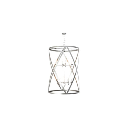 8 Light 42" Wide Taper Candle Pendant