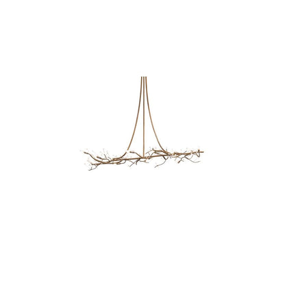 Long Winter Solstice 12 Light 42" Wide Taper Candle Linear Chandelier