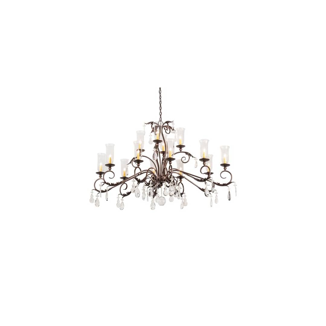 Long Windsor 14 Light 38" Wide Crystal Chandelier