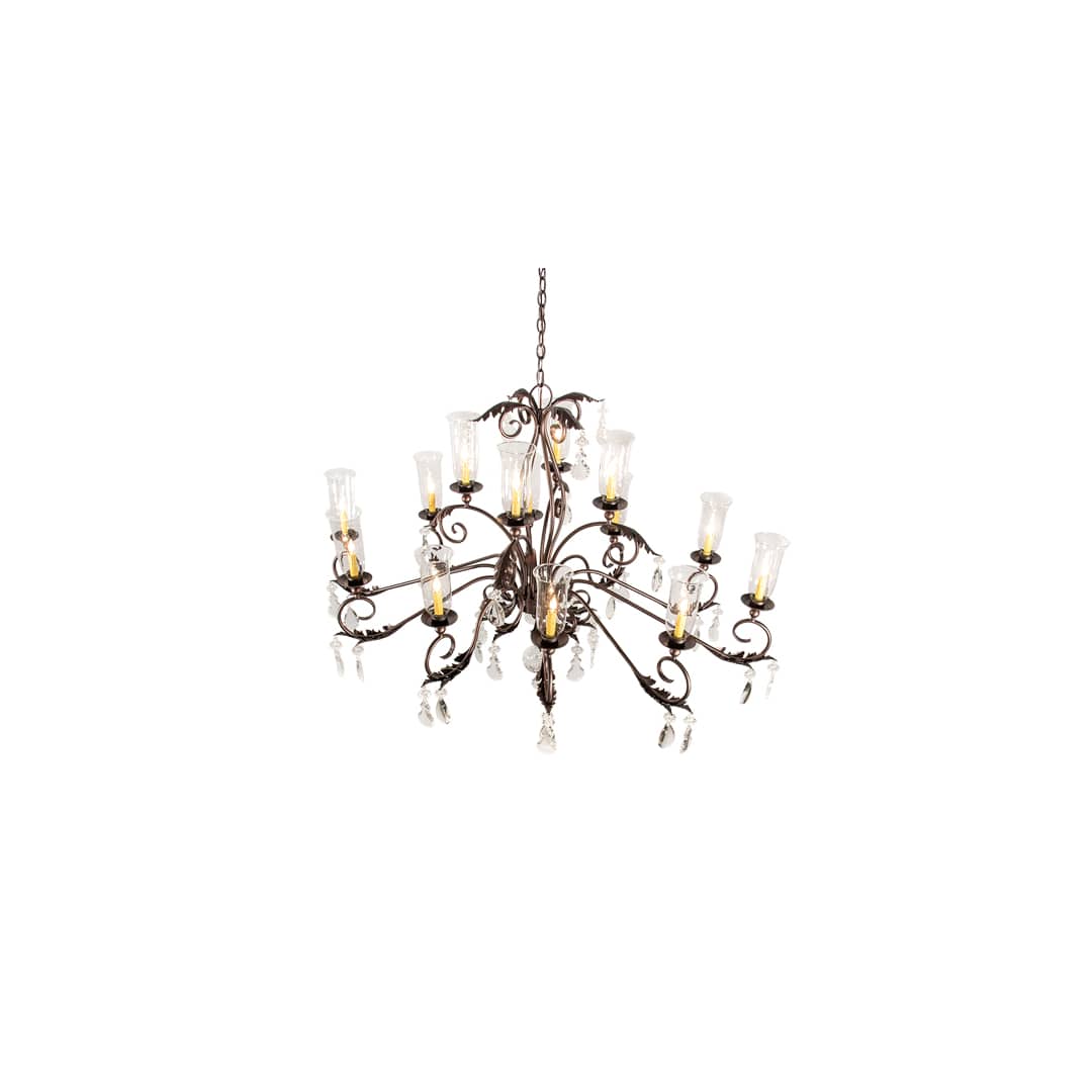 Long Windsor 14 Light 38" Wide Crystal Chandelier