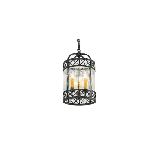 3 Light 12" Wide Taper Candle Pendant