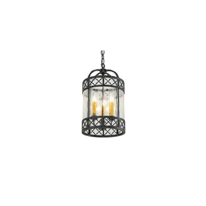 3 Light 12" Wide Taper Candle Pendant