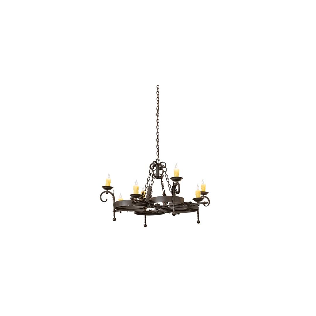 Andorra 8 Light 42" Wide Taper Candle Style Chandelier