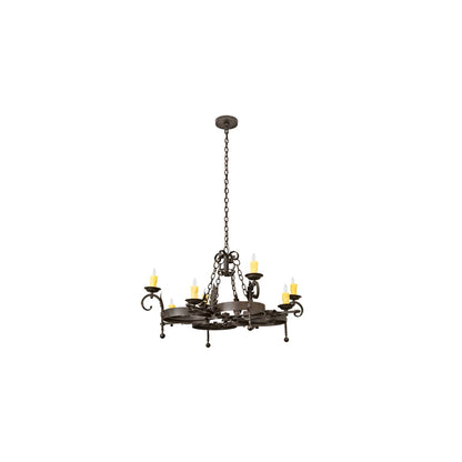 Andorra 8 Light 42" Wide Taper Candle Style Chandelier