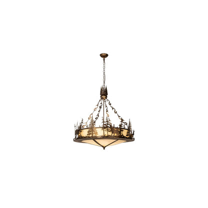 4 Light 34" Wide Abstract Pendant