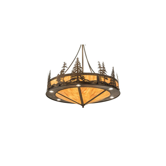 6 Light 41" Wide Abstract Pendant