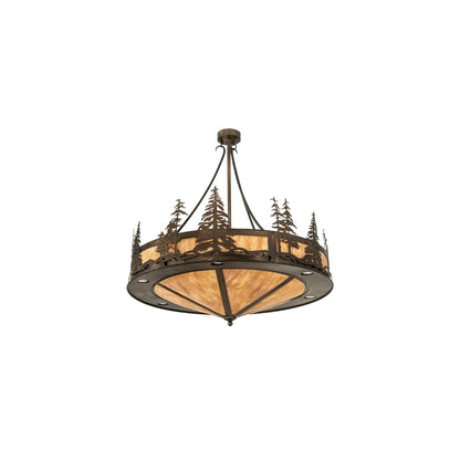 6 Light 41" Wide Abstract Pendant