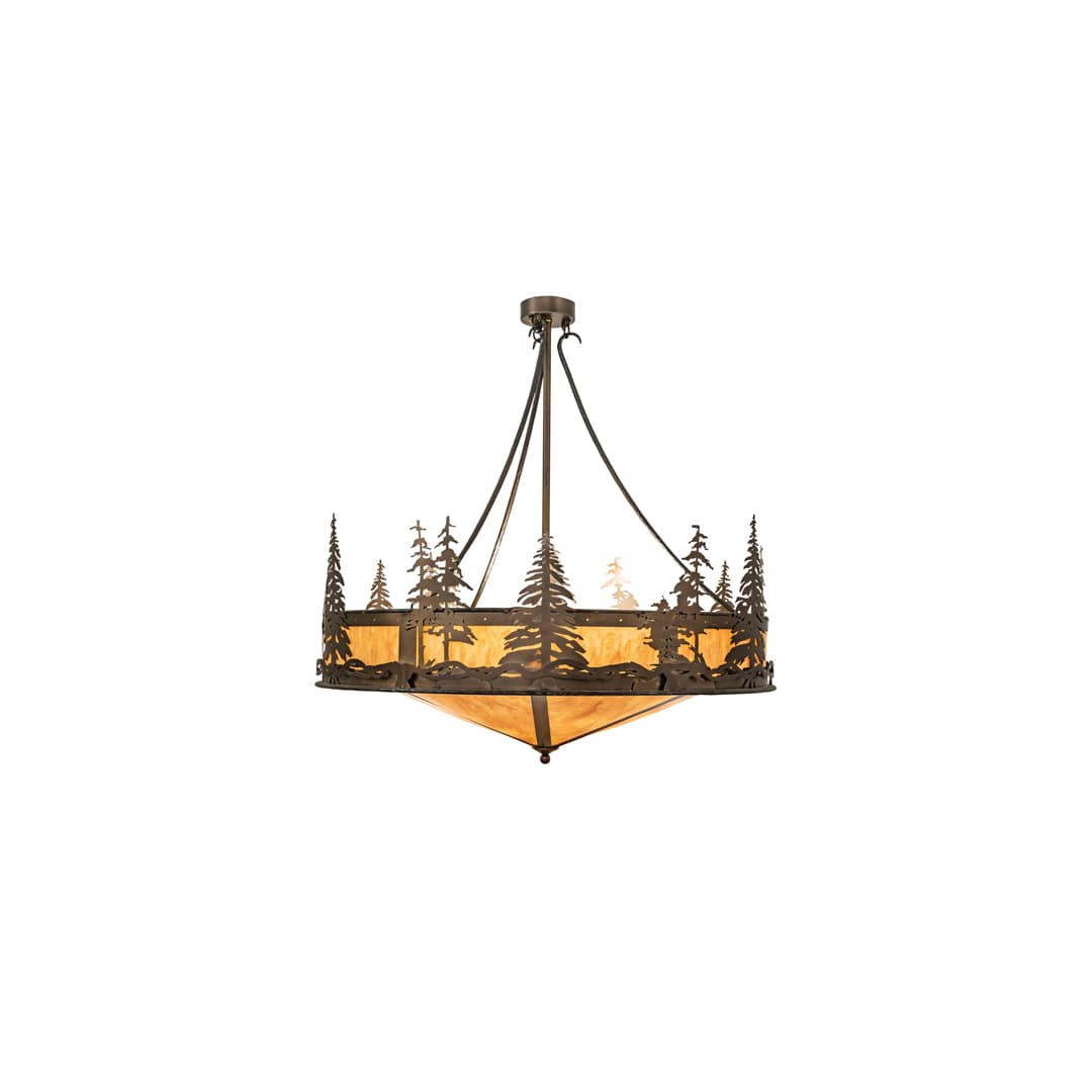 6 Light 41" Wide Abstract Pendant