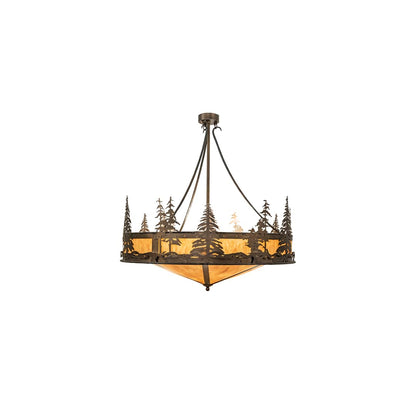 6 Light 41" Wide Abstract Pendant