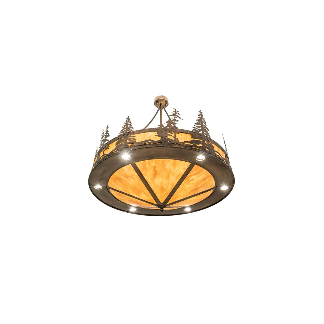 6 Light 41" Wide Abstract Pendant