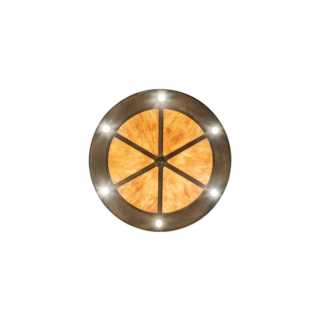 6 Light 41" Wide Abstract Pendant
