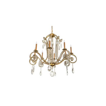 Lucerne 8 Light 40" Wide Crystal Candle Style Chandelier