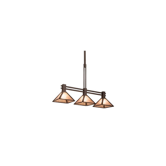 3 Light 45" Wide Linear Pendant