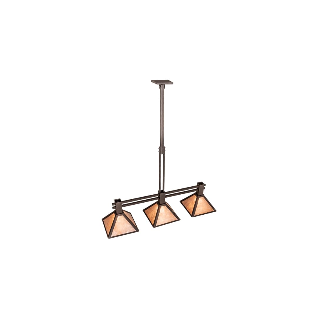 3 Light 45" Wide Linear Pendant