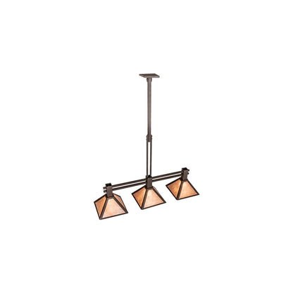 3 Light 45" Wide Linear Pendant