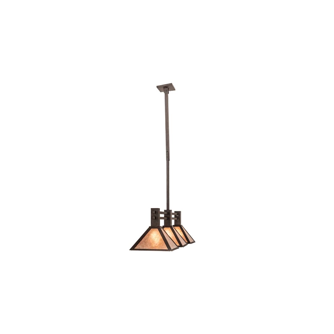 3 Light 45" Wide Linear Pendant