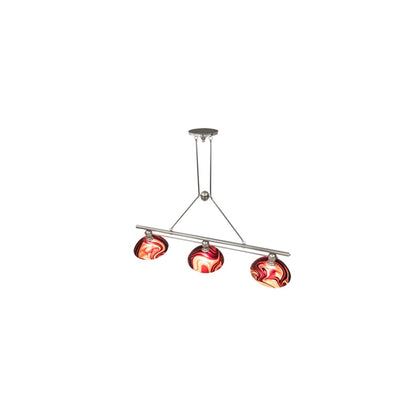 3 Light 70" Wide Linear Pendant