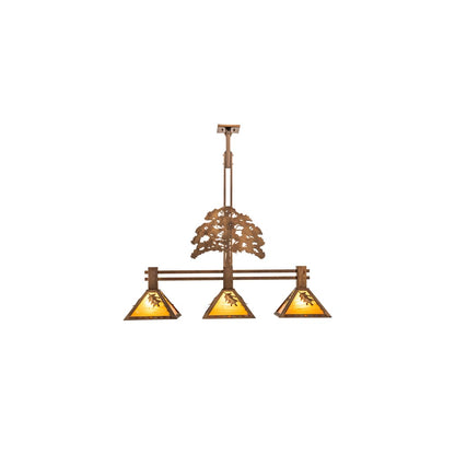 3 Light 45" Wide Linear Pendant
