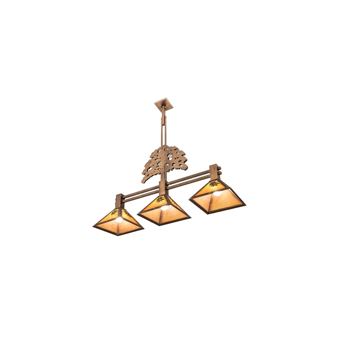 3 Light 45" Wide Linear Pendant