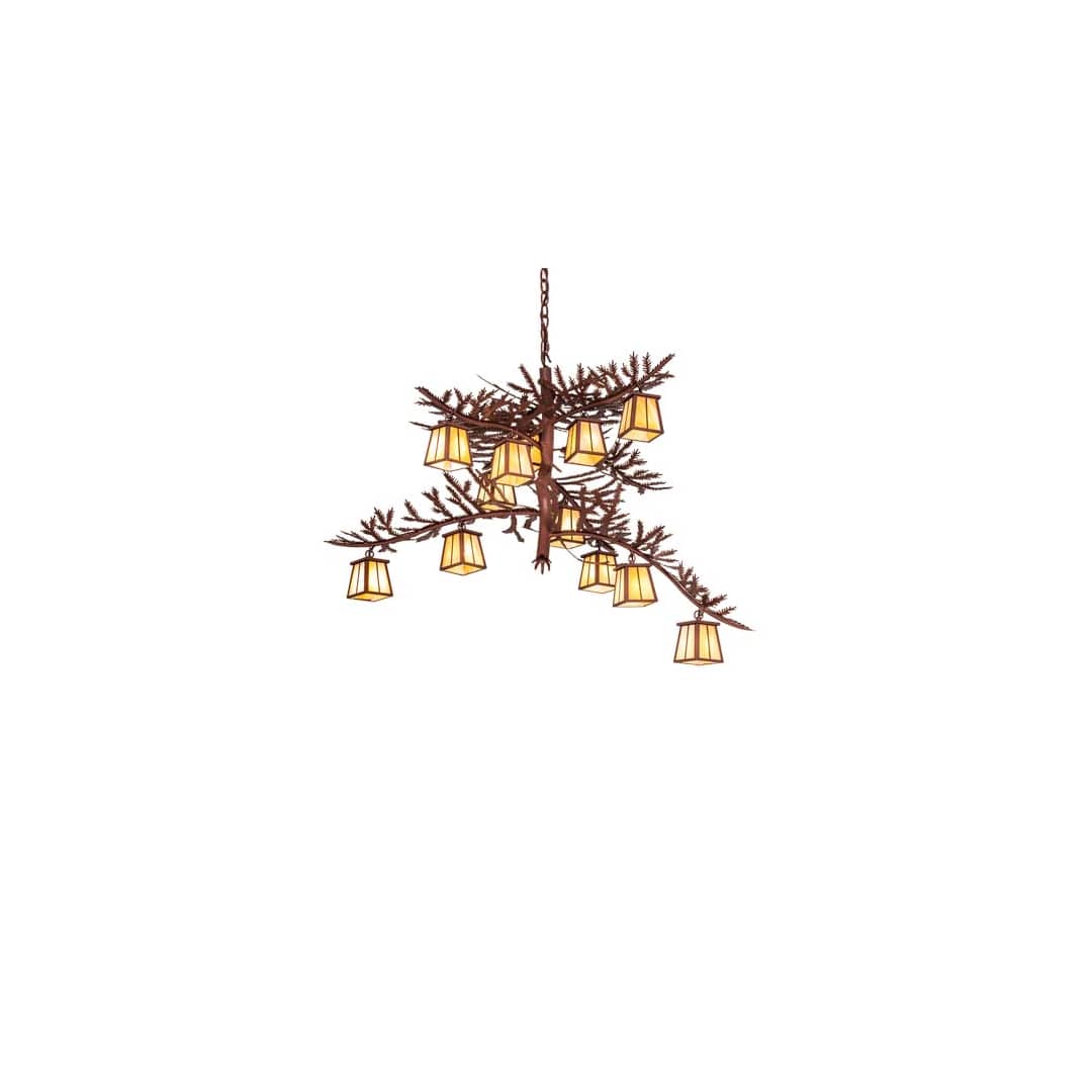 Pine Branch 12 Light 48" Wide Chandelier