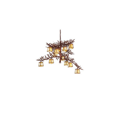Pine Branch 12 Light 48" Wide Chandelier