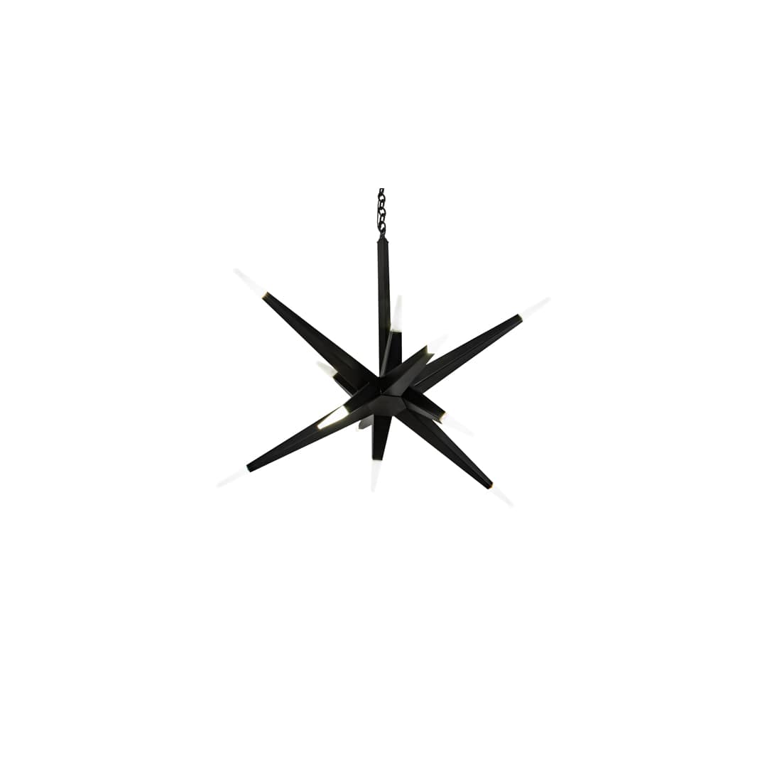 12 Light 38" Wide Abstract Pendant