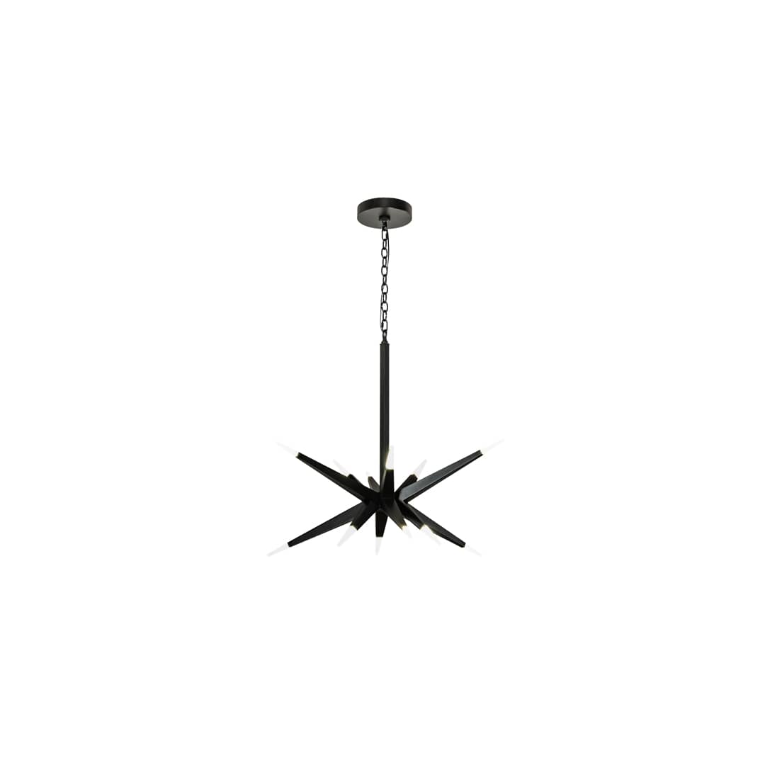 12 Light 38" Wide Abstract Pendant