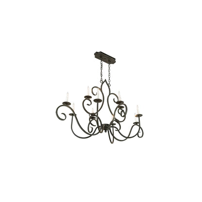 Long Clifton 10 Light 29" Wide Taper Candle Style Chandelier