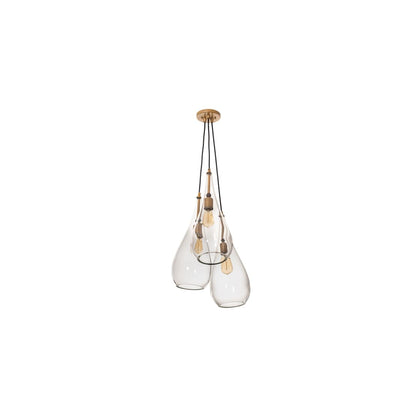 3 Light 18" Wide Multi Light Pendant
