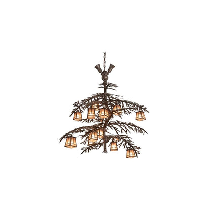 Long Pine Branch 12 Light 32" Wide Chandelier