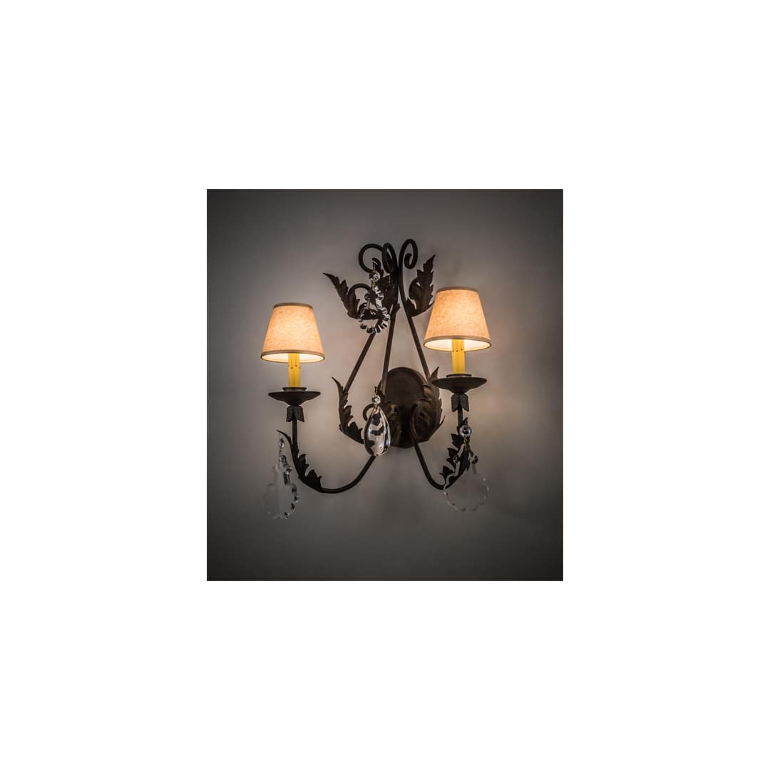 French Elegance 2 Light 22" Tall Wall Sconce