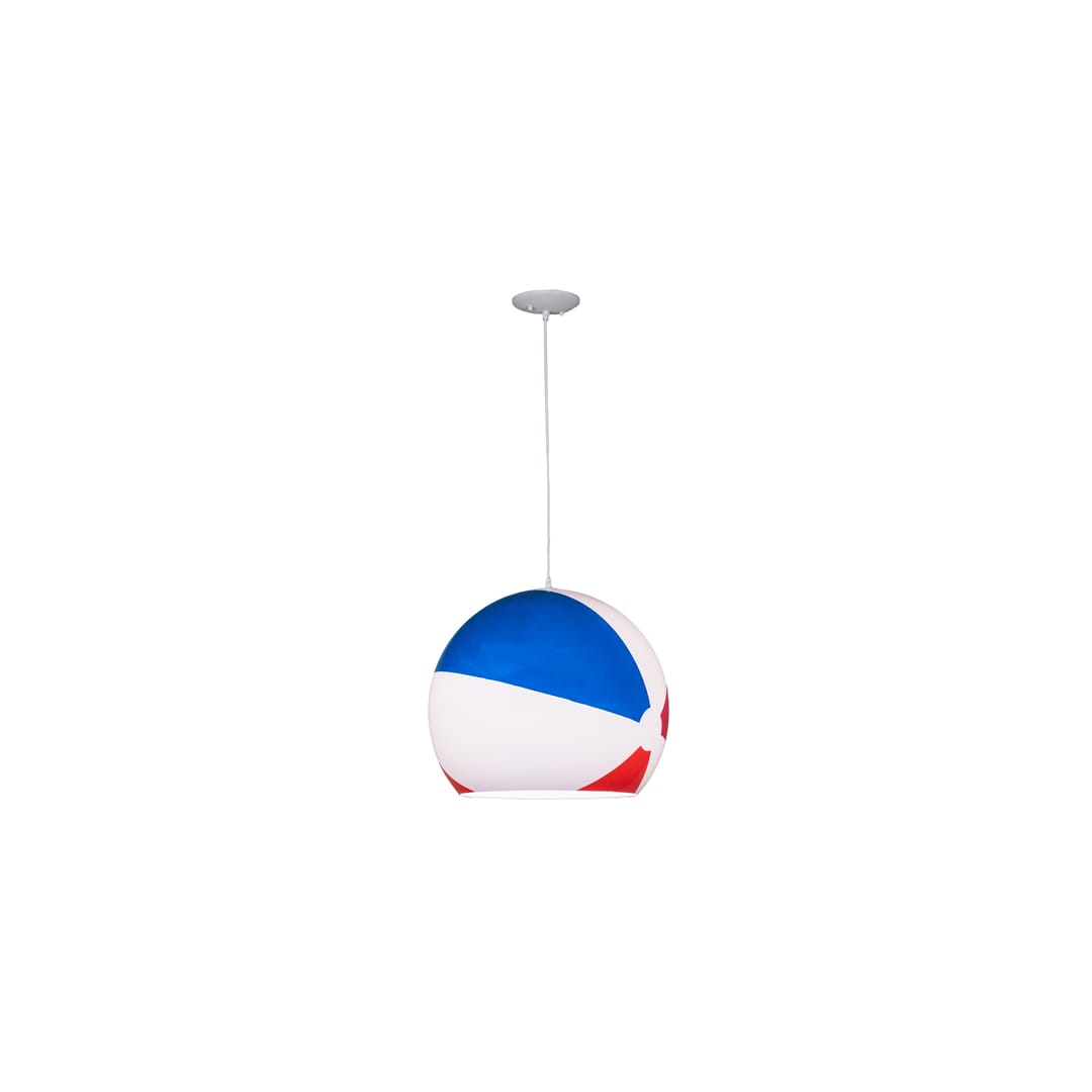 18" Wide Abstract Pendant