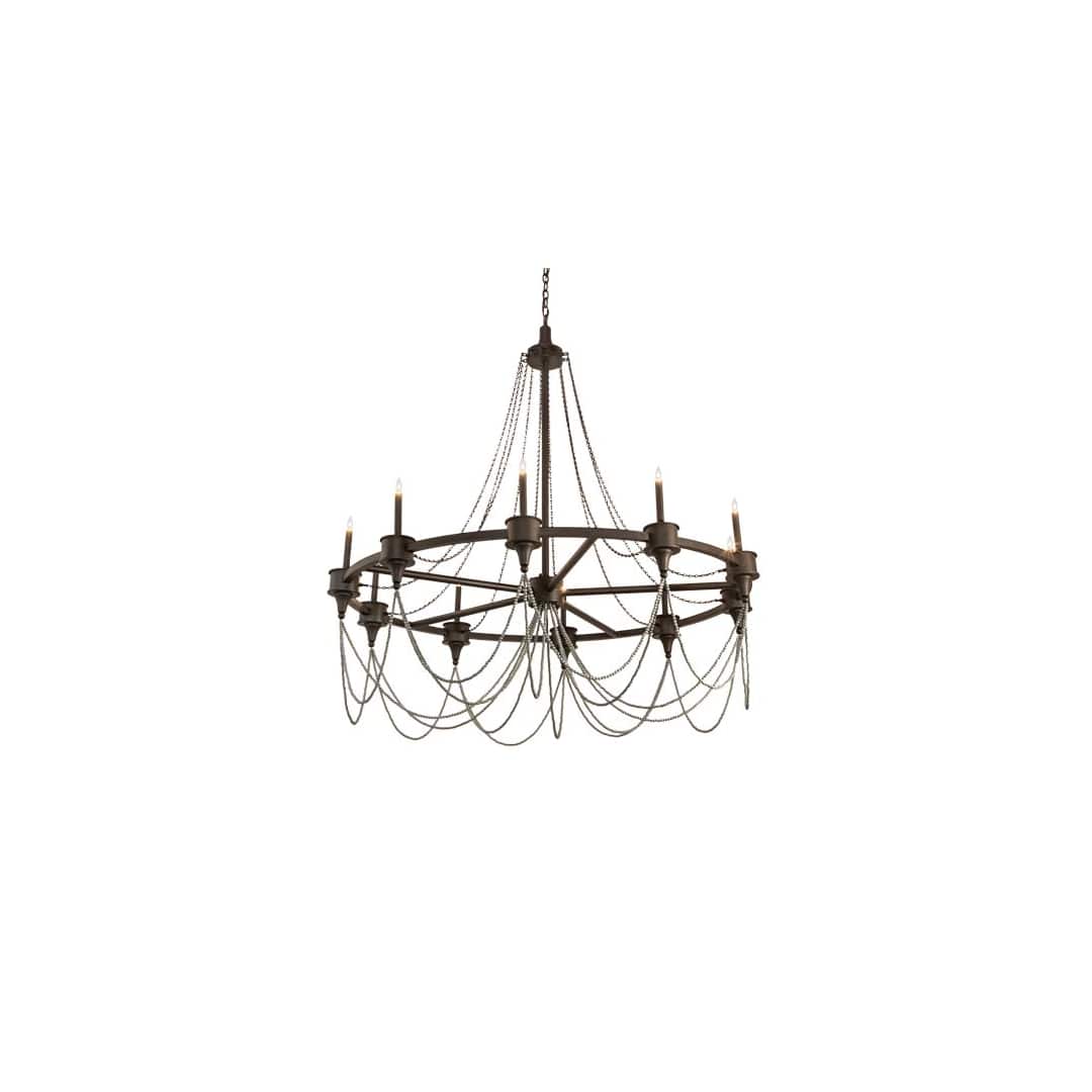 Marcie 10 Light 60" Wide Taper Candle Style Chandelier