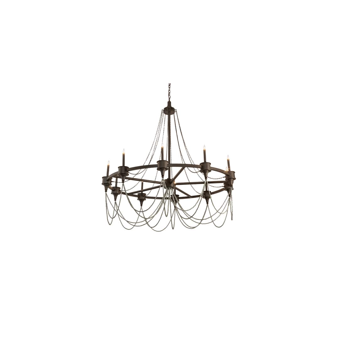 Marcie 10 Light 60" Wide Taper Candle Style Chandelier