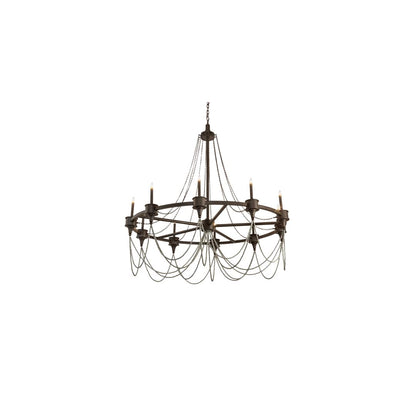 Marcie 10 Light 60" Wide Taper Candle Style Chandelier
