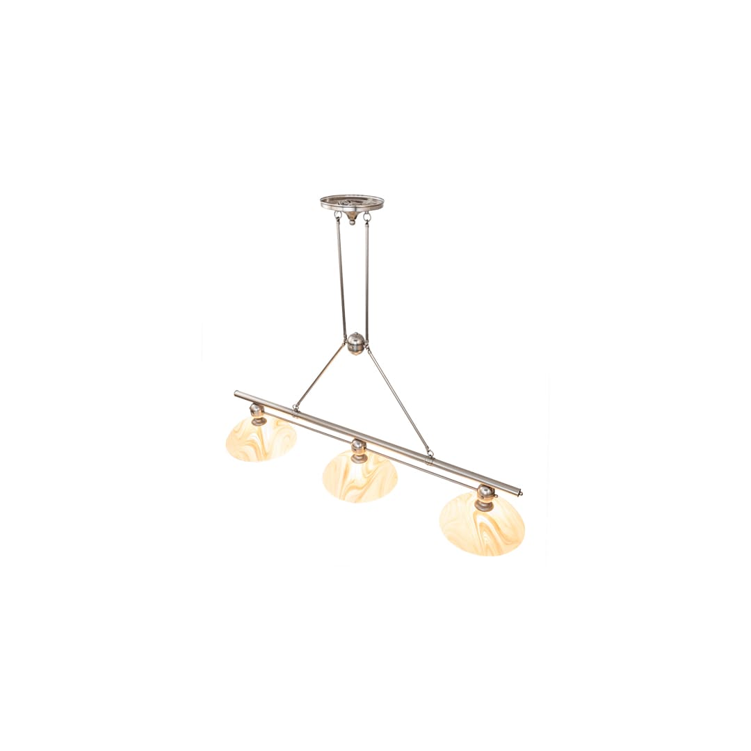 3 Light 70" Wide Linear Pendant
